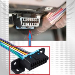 Разъём OBD2 диагностический с проводами Разъём OBD2 диагностический с проводами