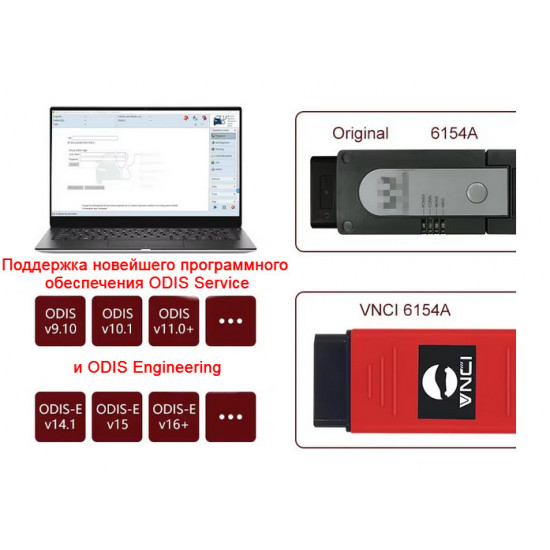 VNCI 6154A - адаптер для диагностики группы VAG VNCI 6154A - адаптер для диагностики группы VAG